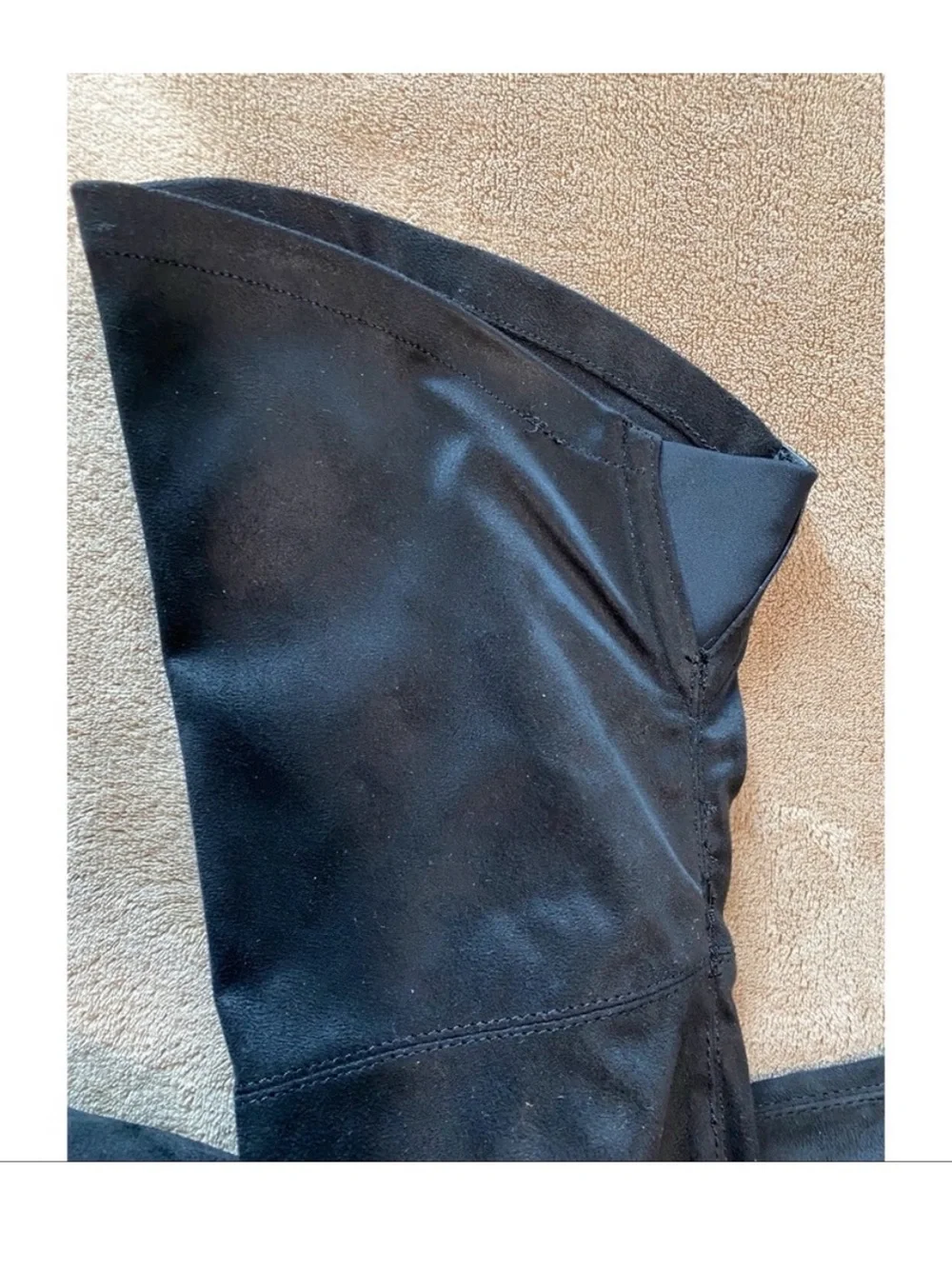 Wild Diva Black Over-the-Knee Suede Heeled Boots - Women, Size 7 (NWOT)